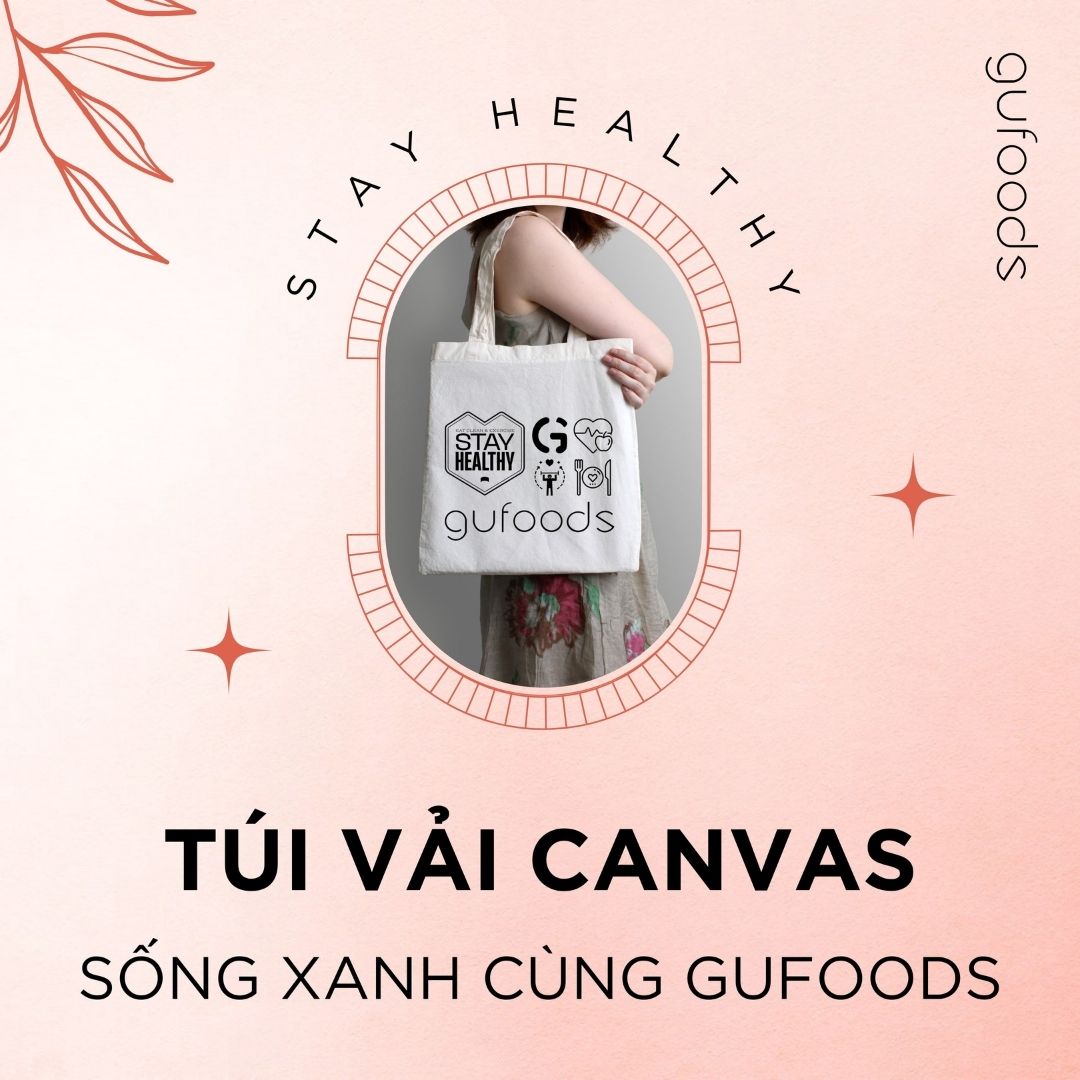 Túi vải canvas - Sống xanh cùng GUfoods
