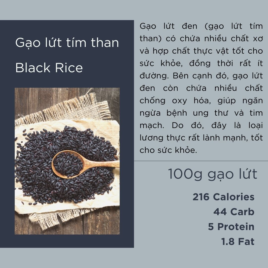 Gạo lứt tím than - Black rice