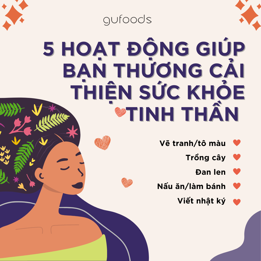 5 Hoạt động giúp bạn thương cải thiện sức khỏe tinh thần