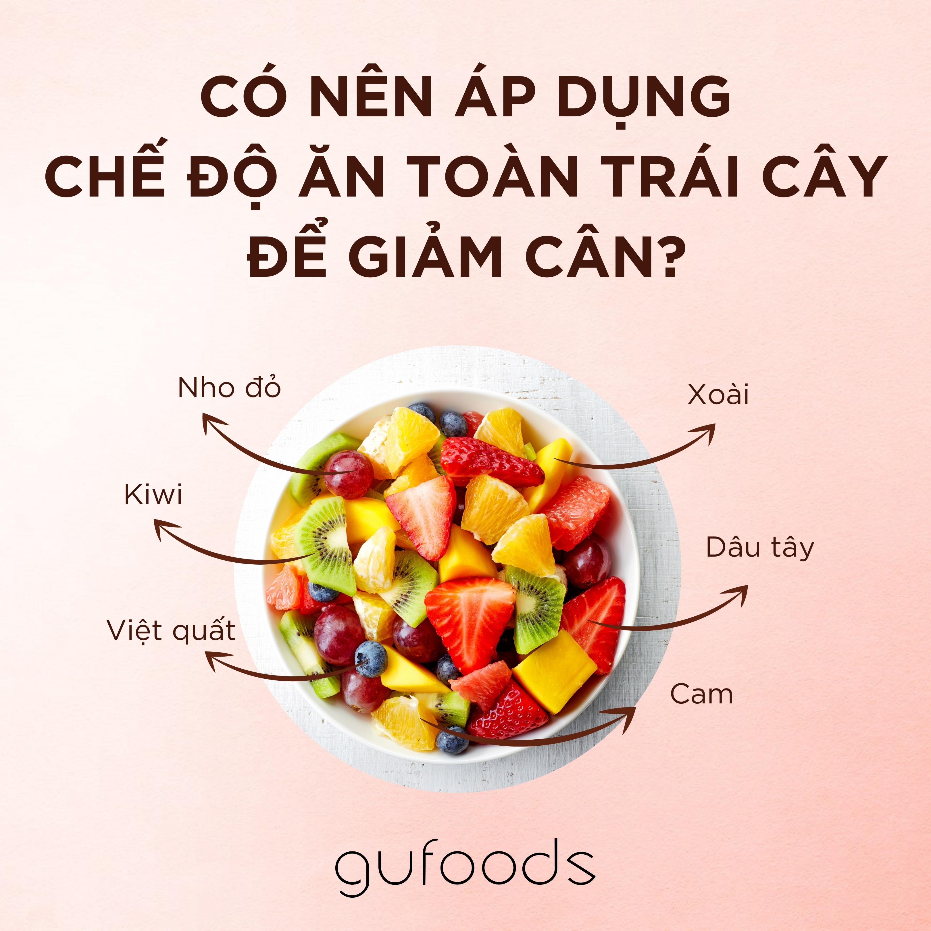 Có nên áp dụng chế độ ăn toàn trái cây để giảm cân?