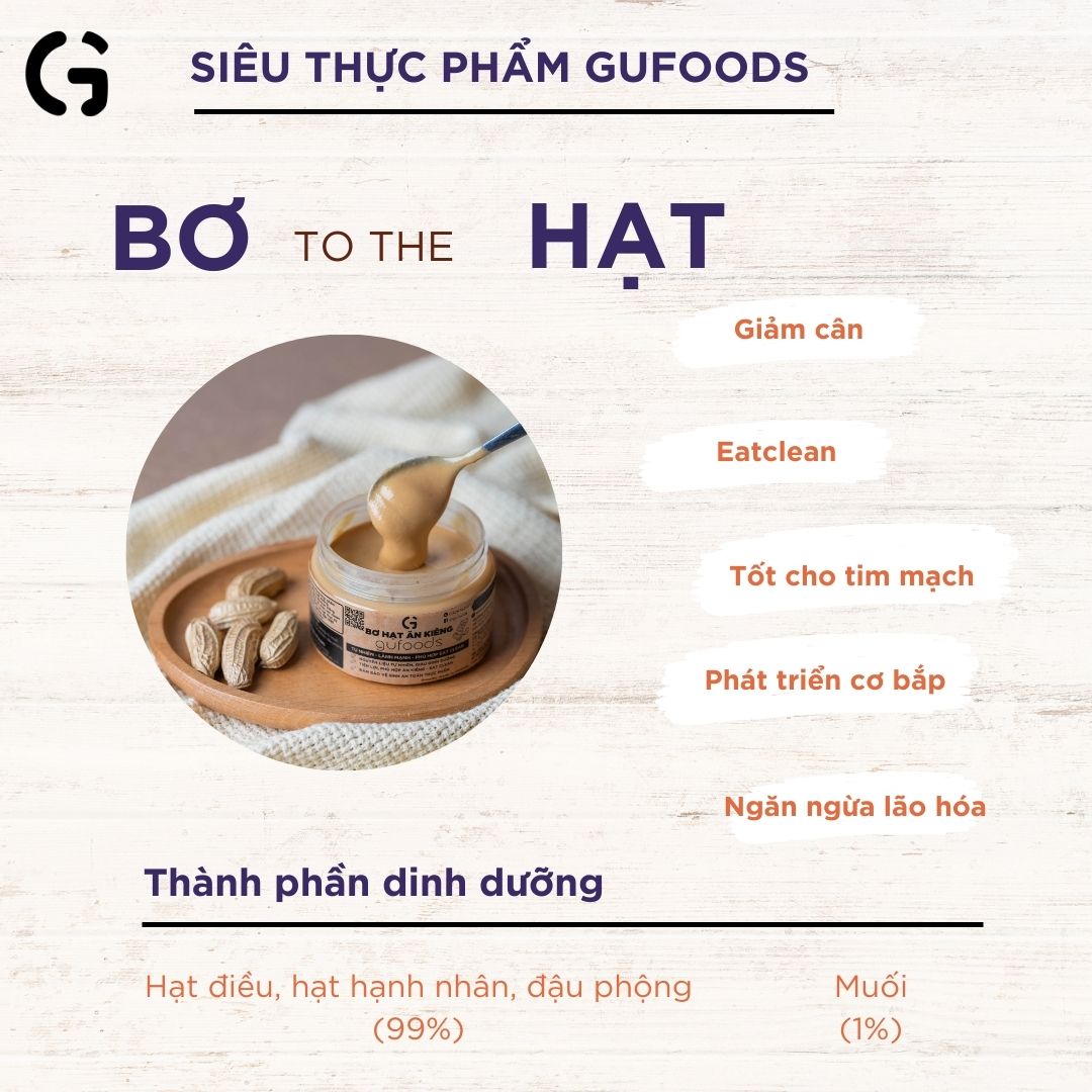 Siêu thực phẩm GUfoods - Bơ Hạt