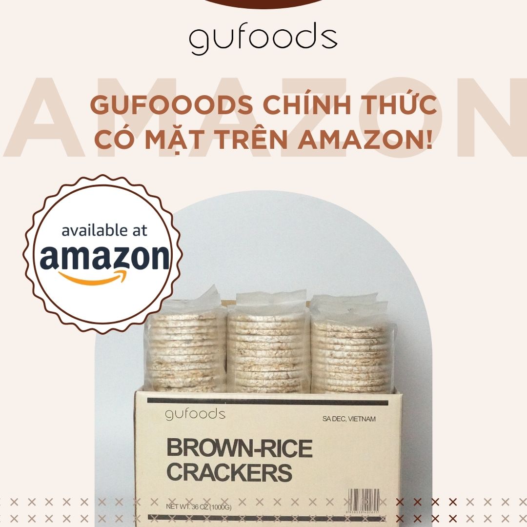GUfoods chính thức có mặt trên Amazon
