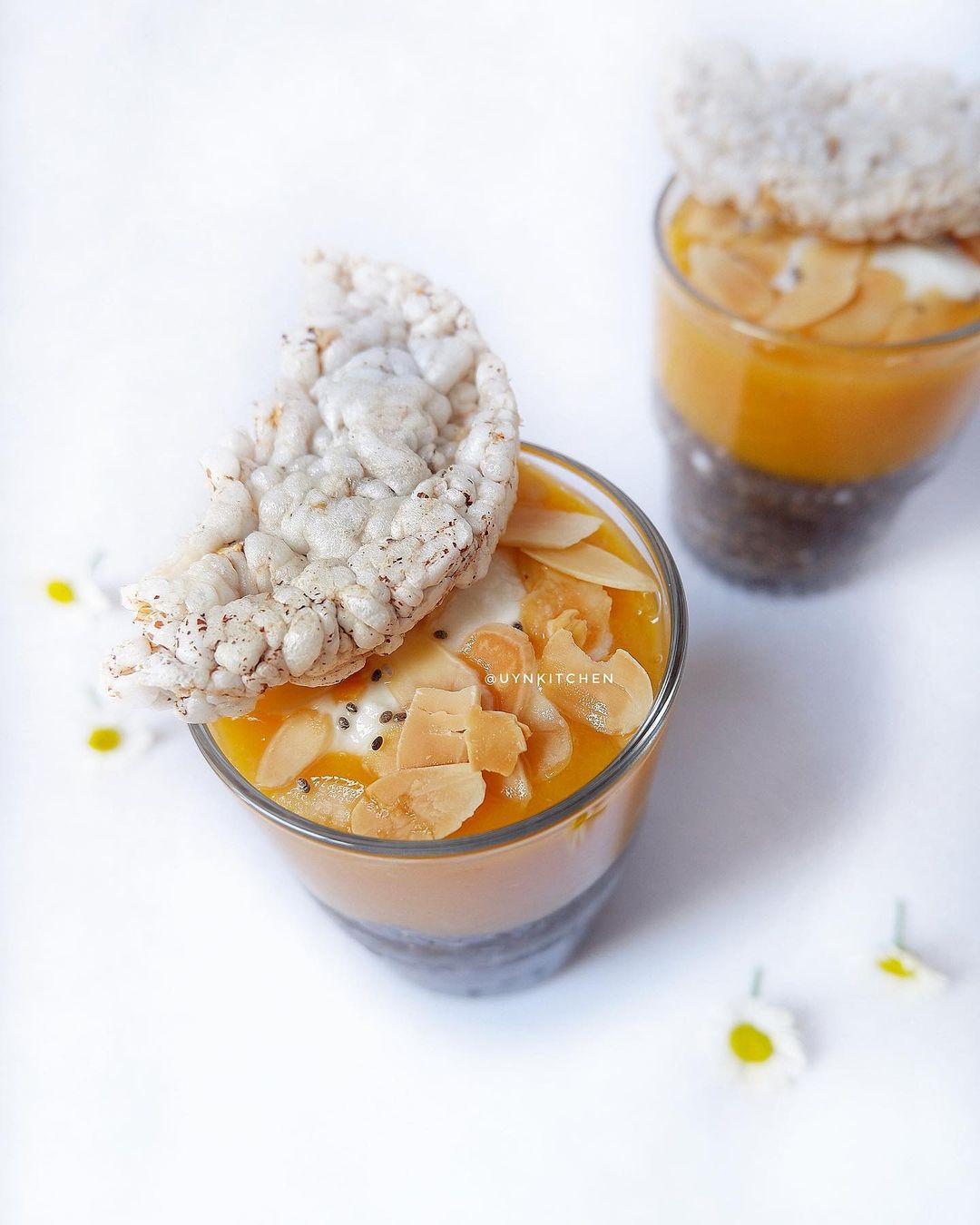 Chia pudding x rice cake