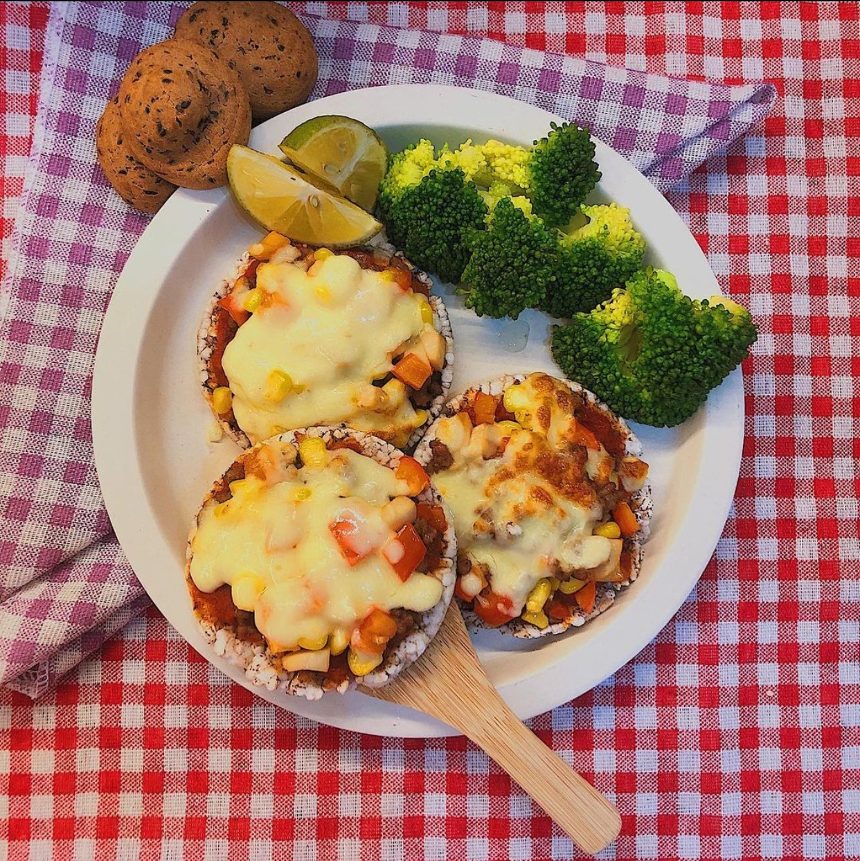 Pizza mini ngon và healthy - 90kcal/chiếc