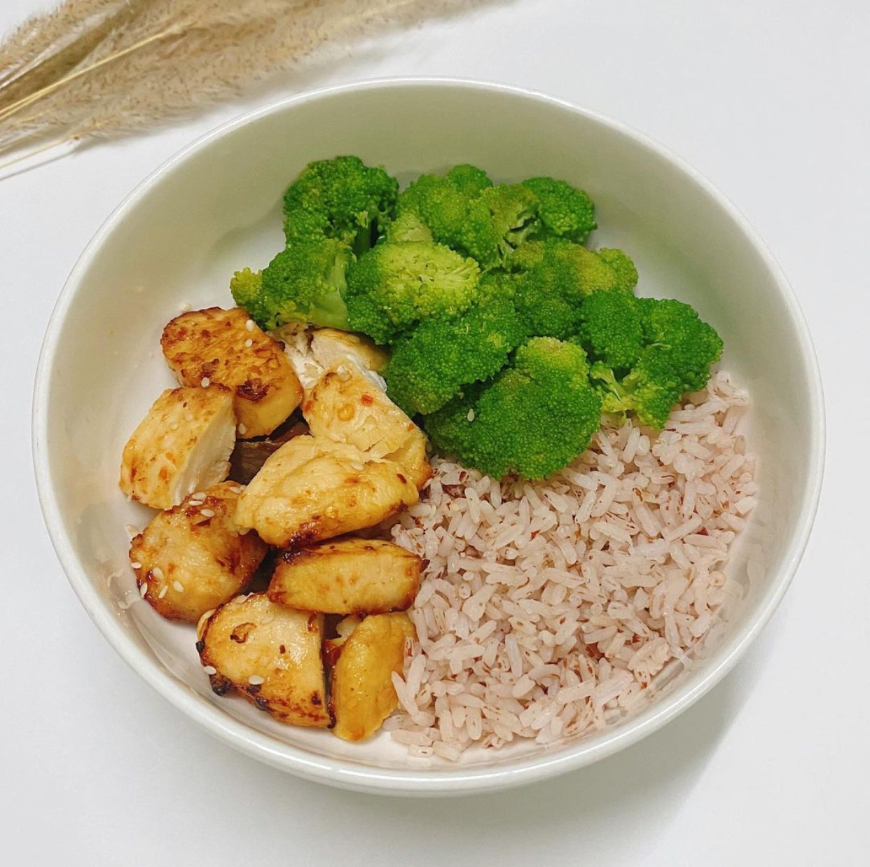 Healthy meal - Cơm gạo lứt cùng ức gà