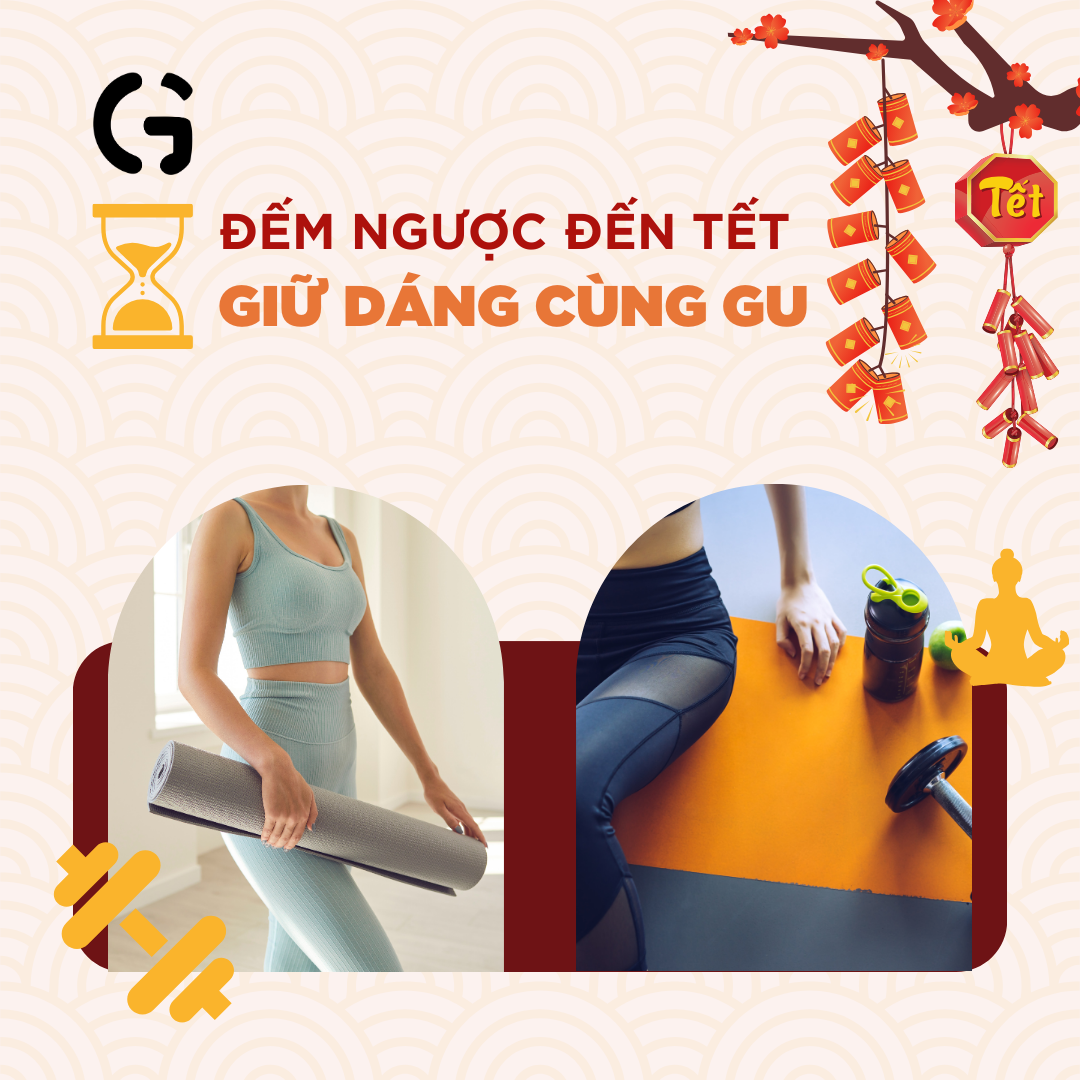 Đếm ngược đến Tết Giáp Thìn 2024, cùng GU tập tành giữ dáng!