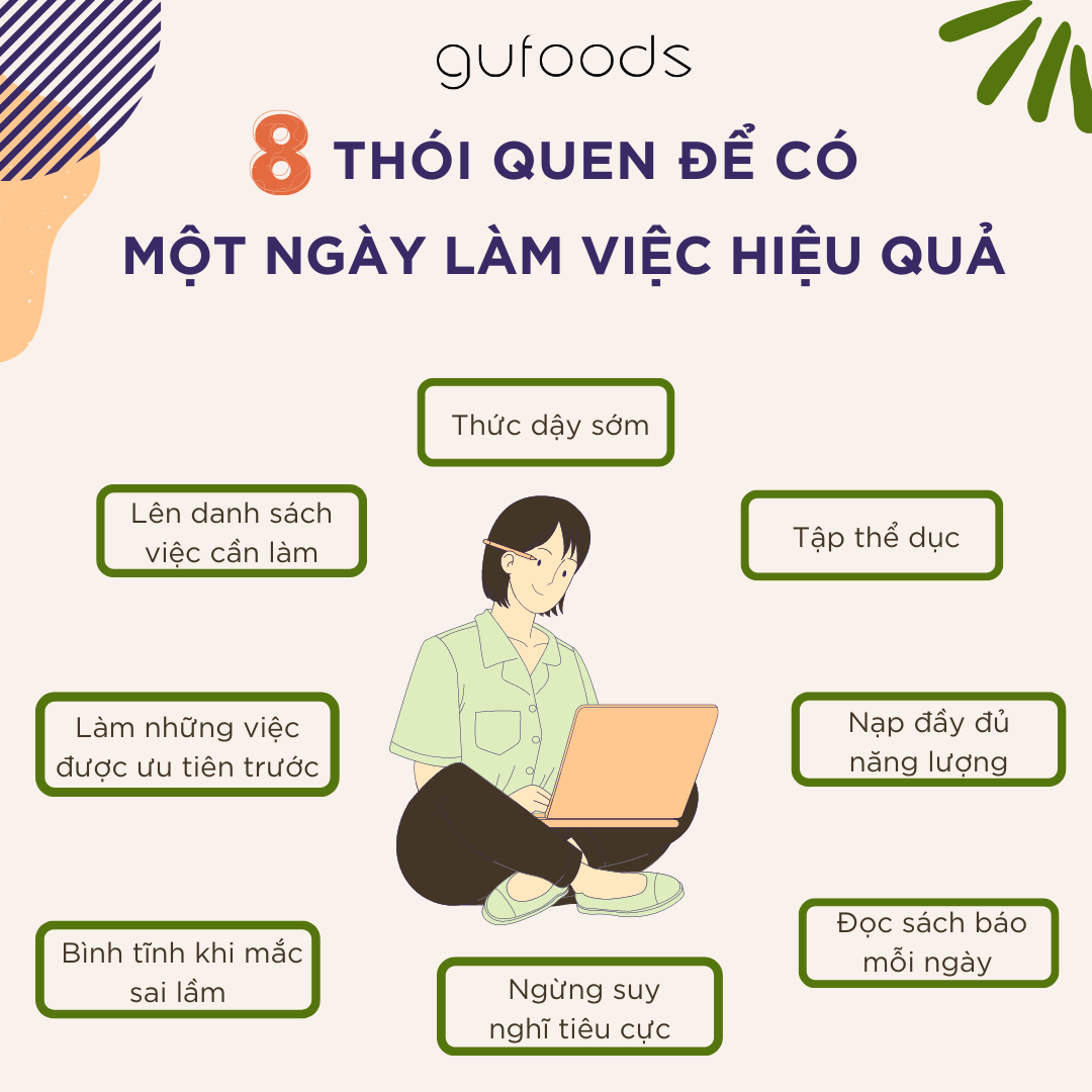 8 thói quen để có một ngày làm việc hiệu quả