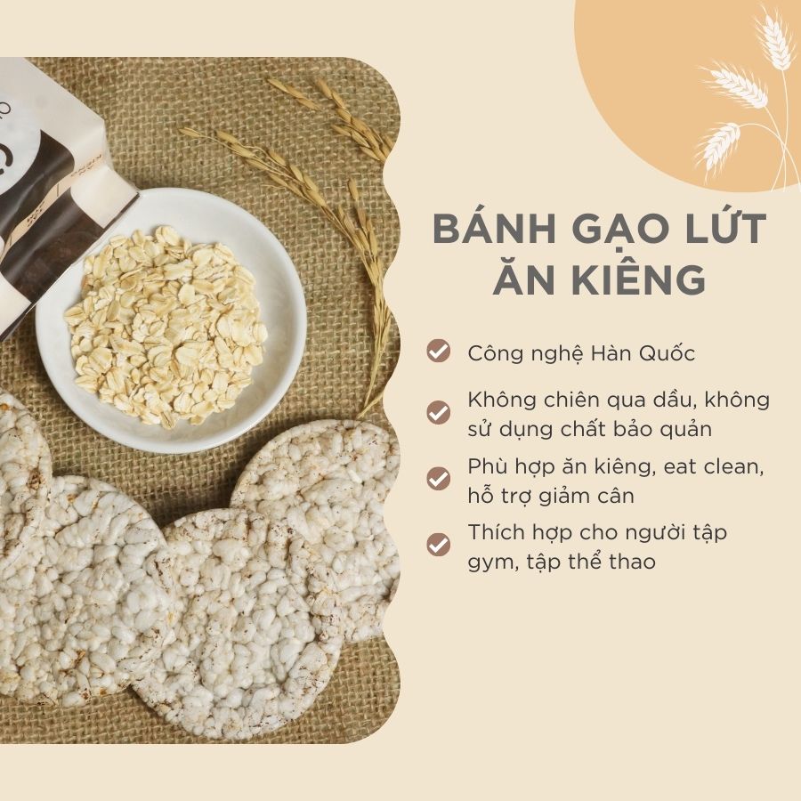 Bánh gạo lứt có giảm cân không? Chọn mua bánh gạo lứt tốt cho sức khỏe