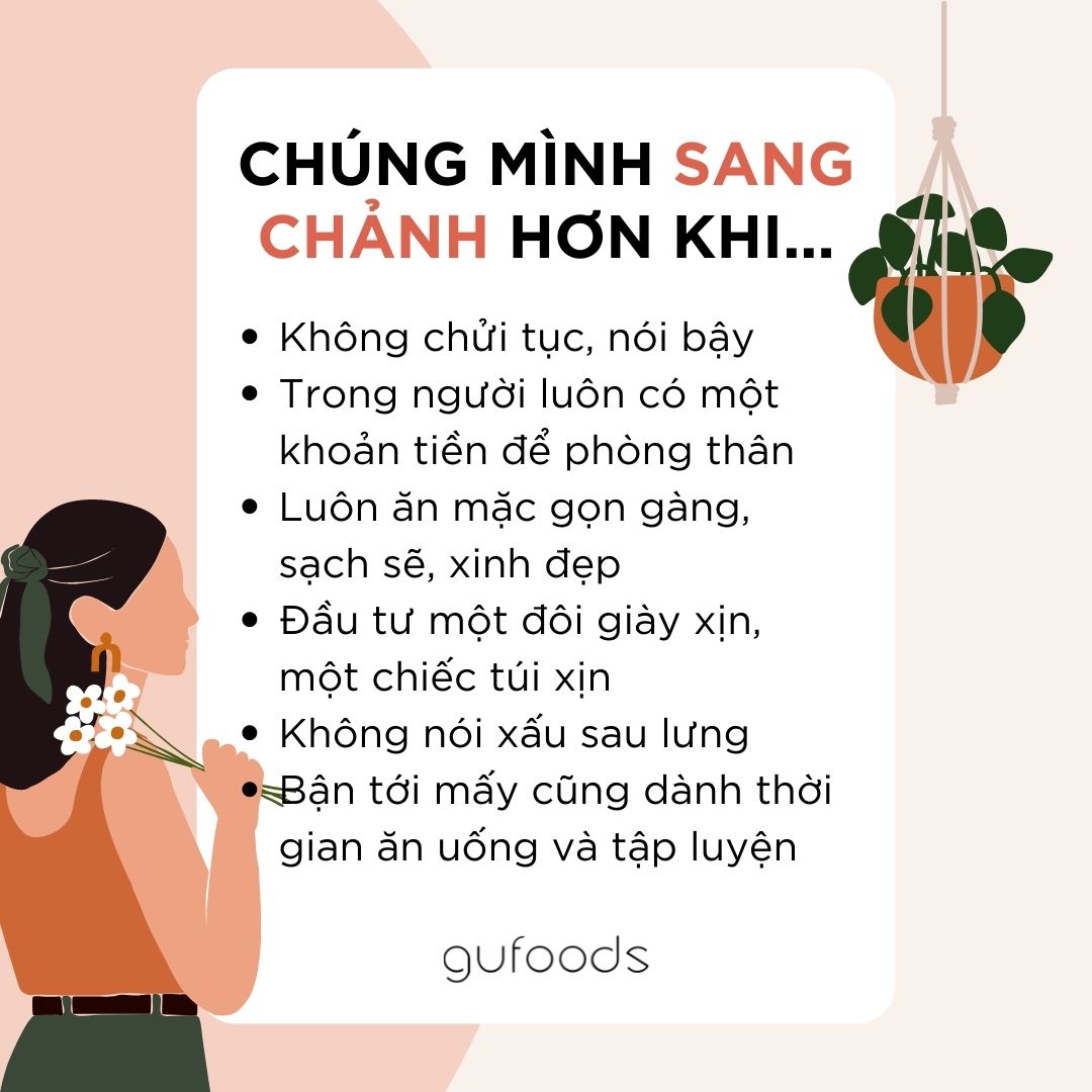 Chúng mình sang chảnh hơn khi...