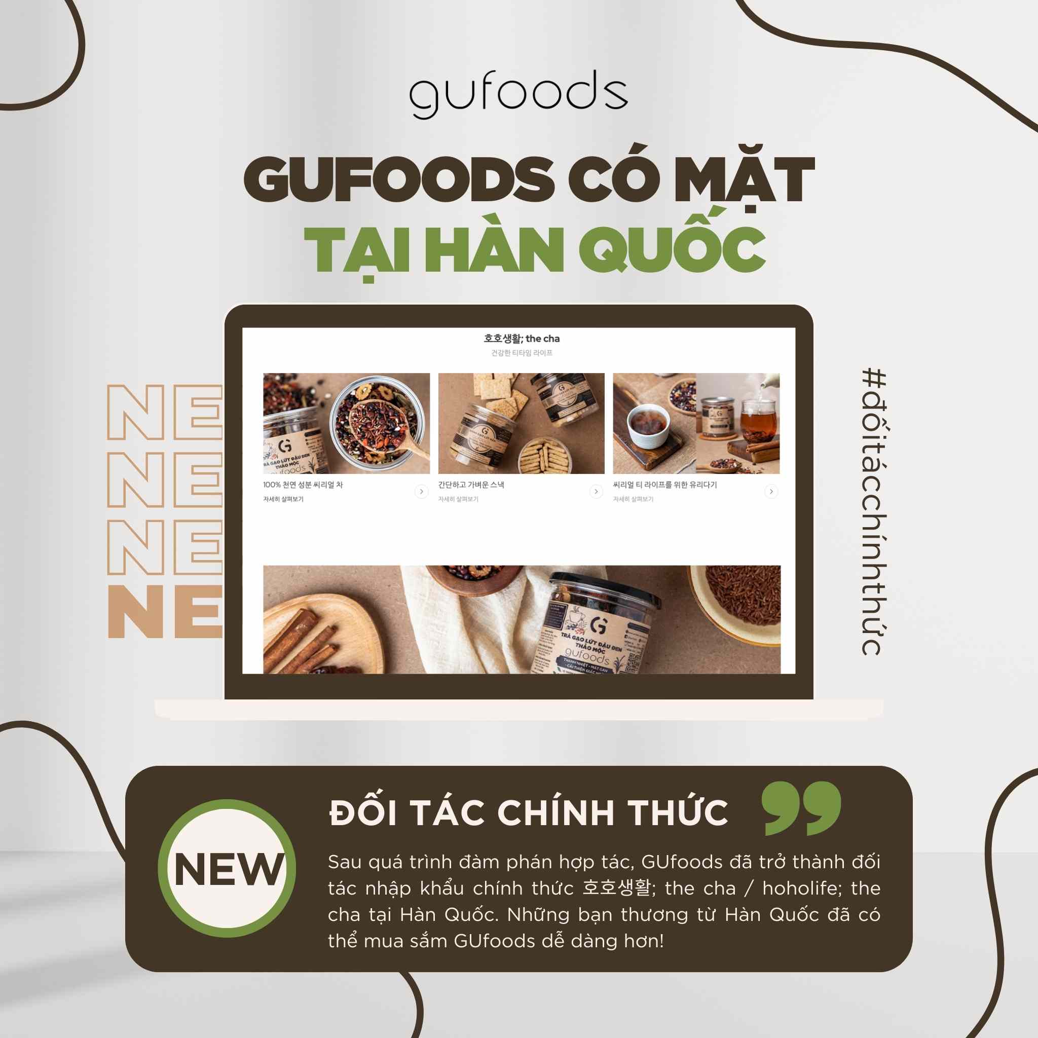 GUfoods trở thành đối tác chính thức của 호호생활; the cha / hoholife