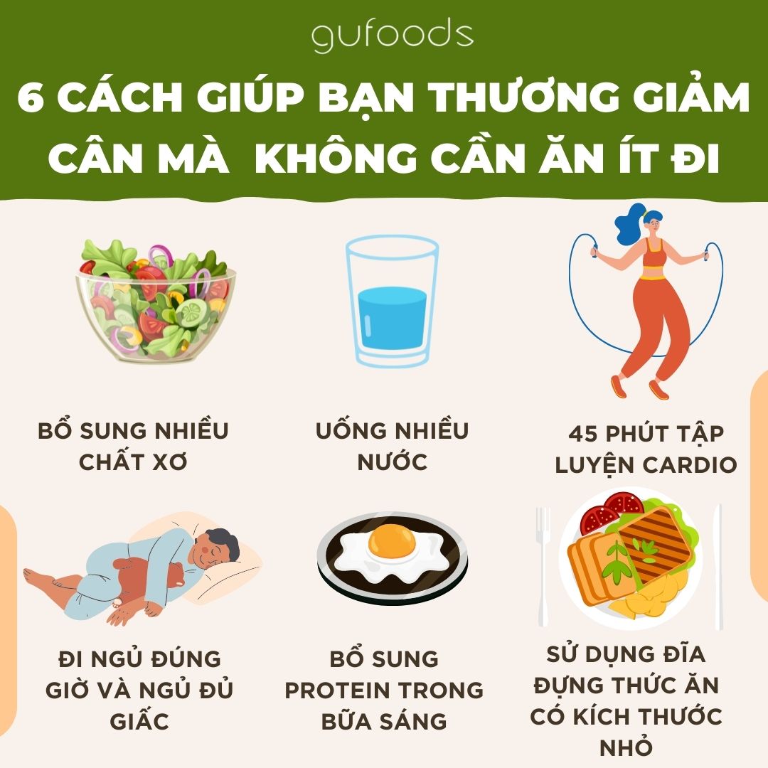 6 cách giúp bạn thương giảm cân mà không cần ăn ít đi