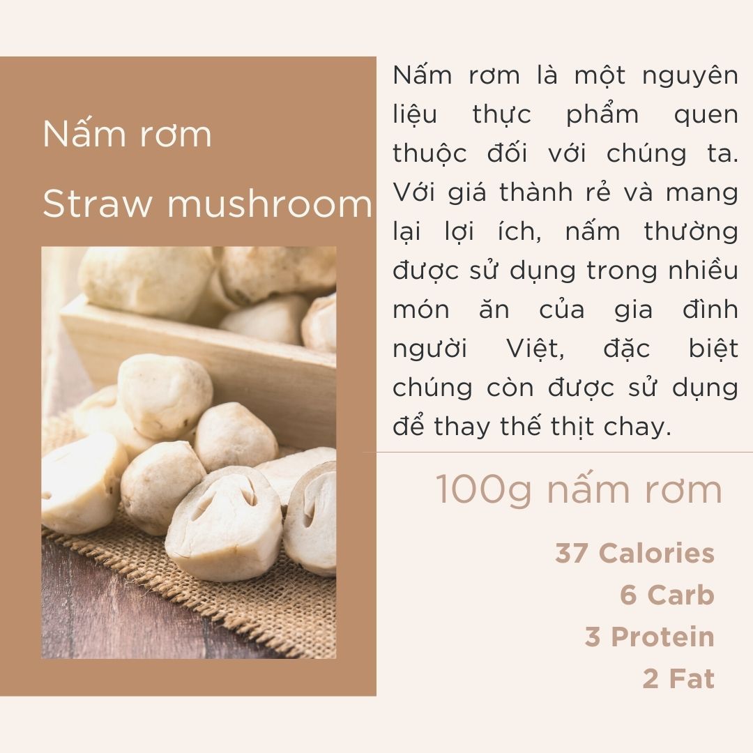 Nấm rơm - Straw mushroom