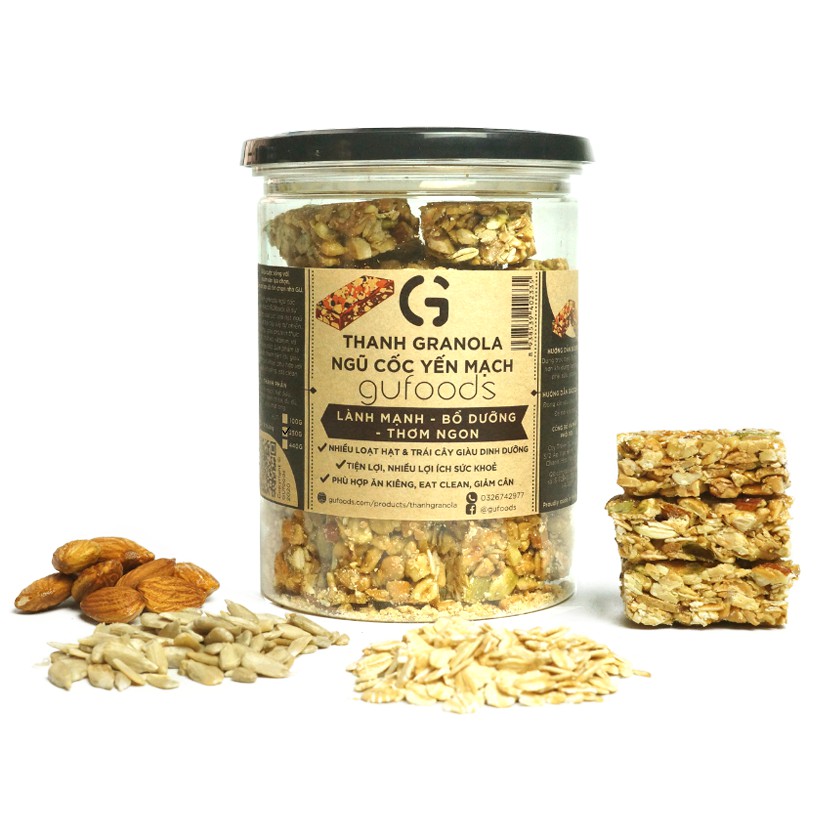 Thanh granola ngũ cốc yến mạch là gì? 10 lý do thanh granola ngũ cốc yến mạch giúp giảm cân hiệu quả