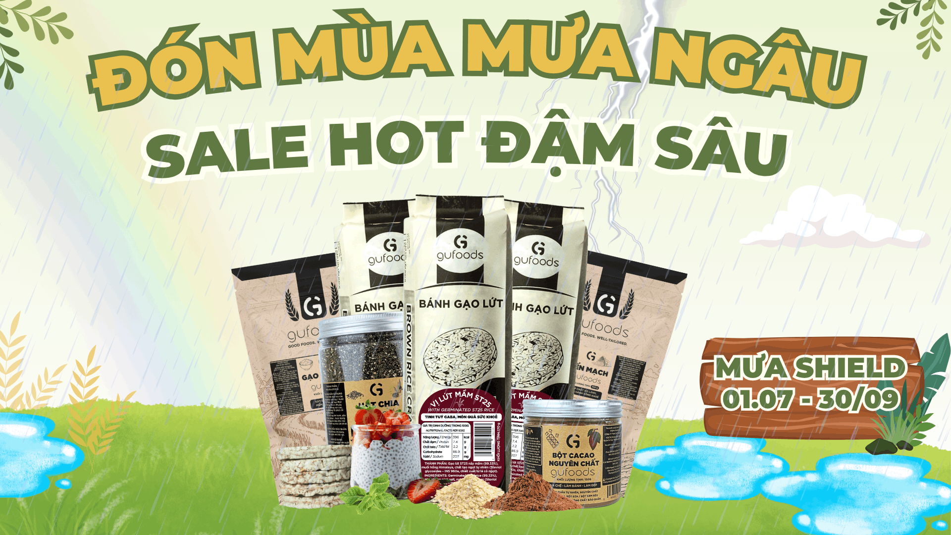 🌨 🌦 Đón mùa mưa ngâu - Sale hot đậm sâu