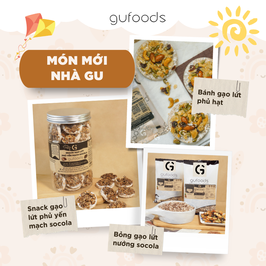 Snack gạo hữu cơ ăn dặm cho bé