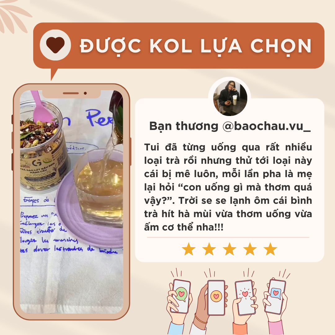 Trà GL đậu đen vị Bạc hà