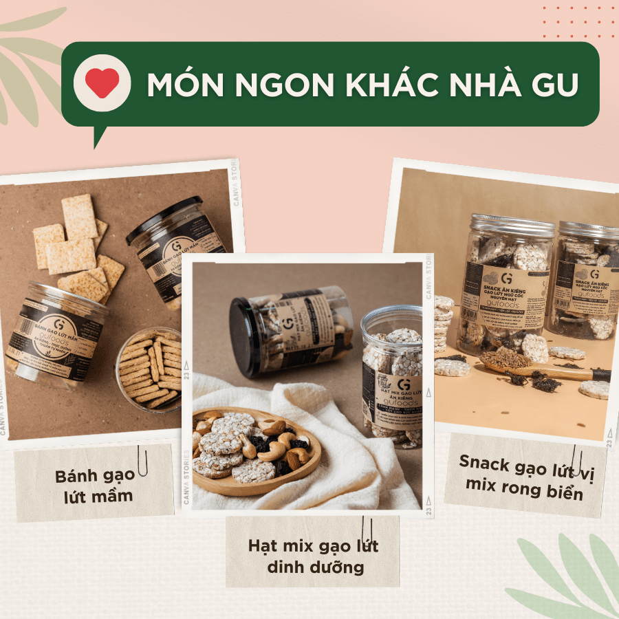 Bánh Biscotti nguyên cám thuần chay GUfoods (Hũ 300g)