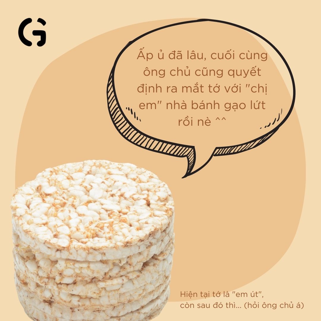Bánh gạo lứt vị đường ăn kiêng