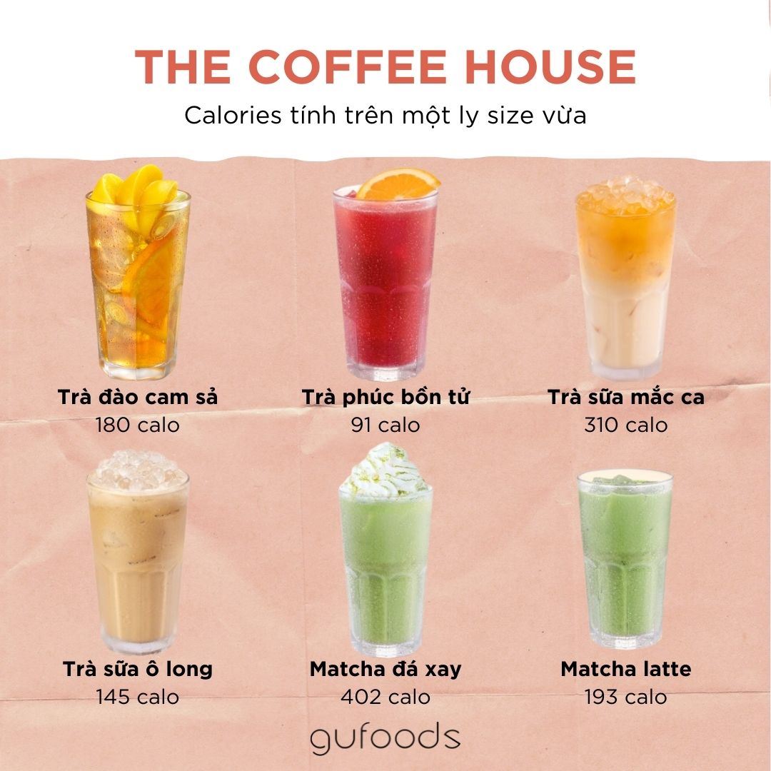 Calories của các thức uống The Coffee House