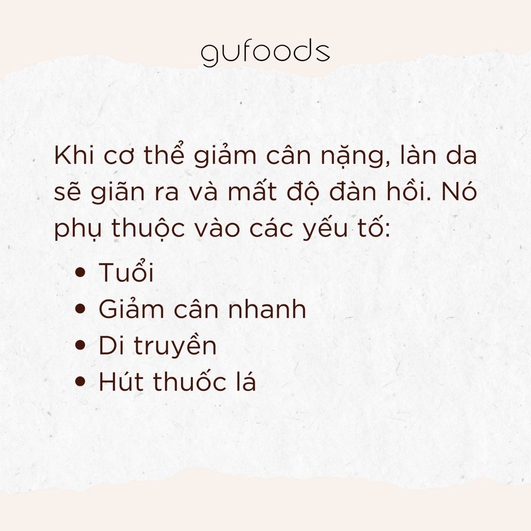 Tại sao da chảy xệ sau khi giảm cân?
