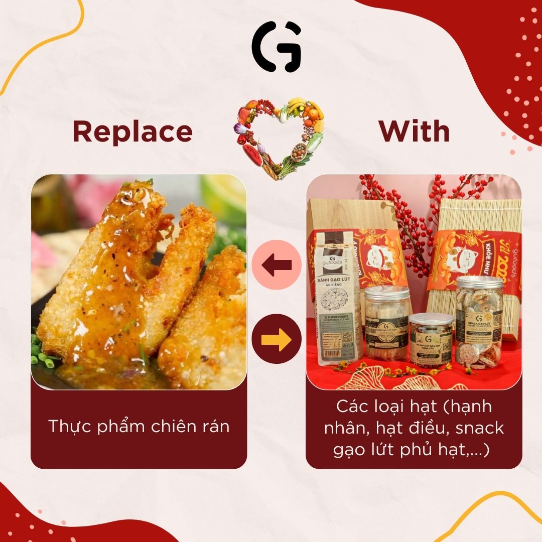 Snack gạo lứt phủ hạt