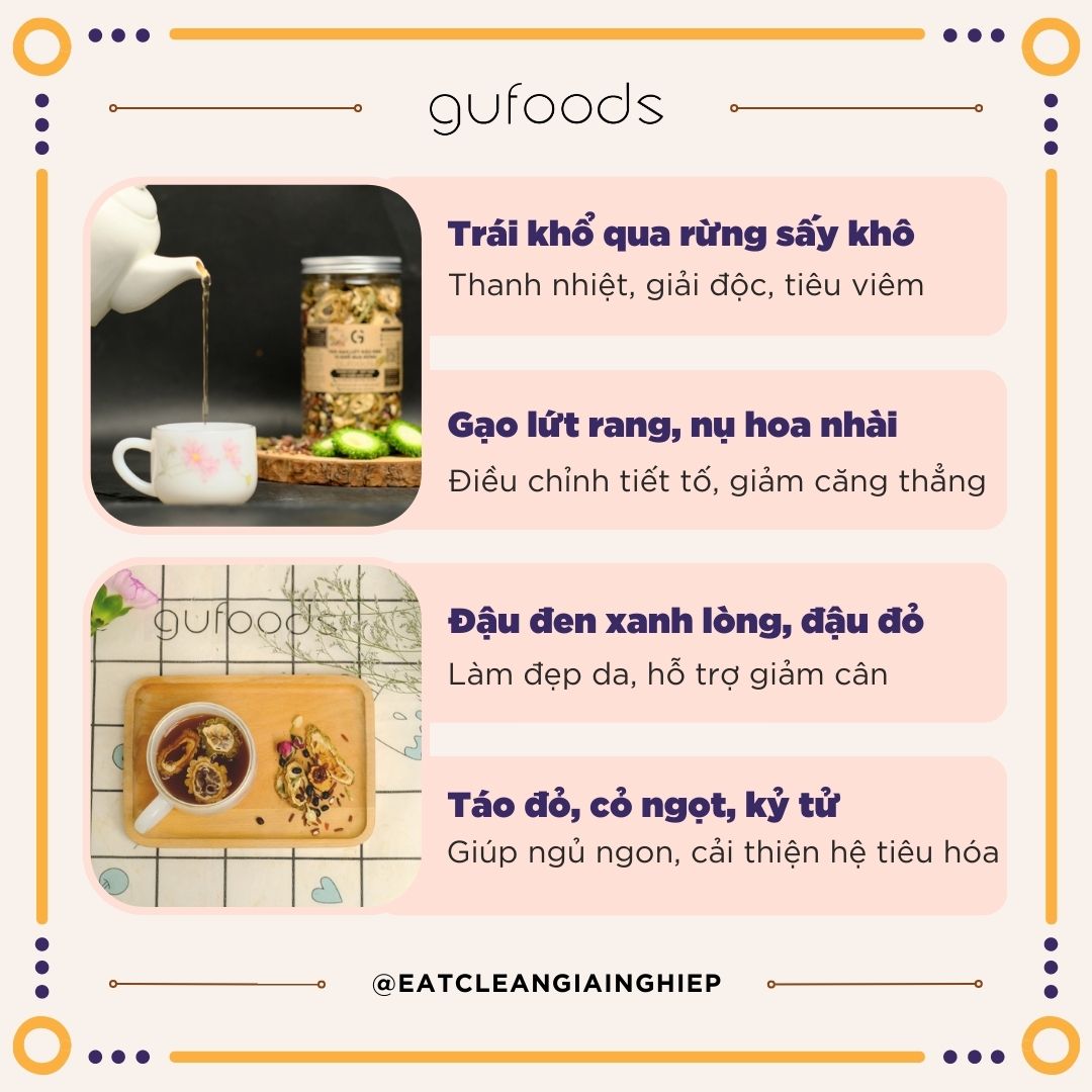 Trà gạo lứt vị khổ qua