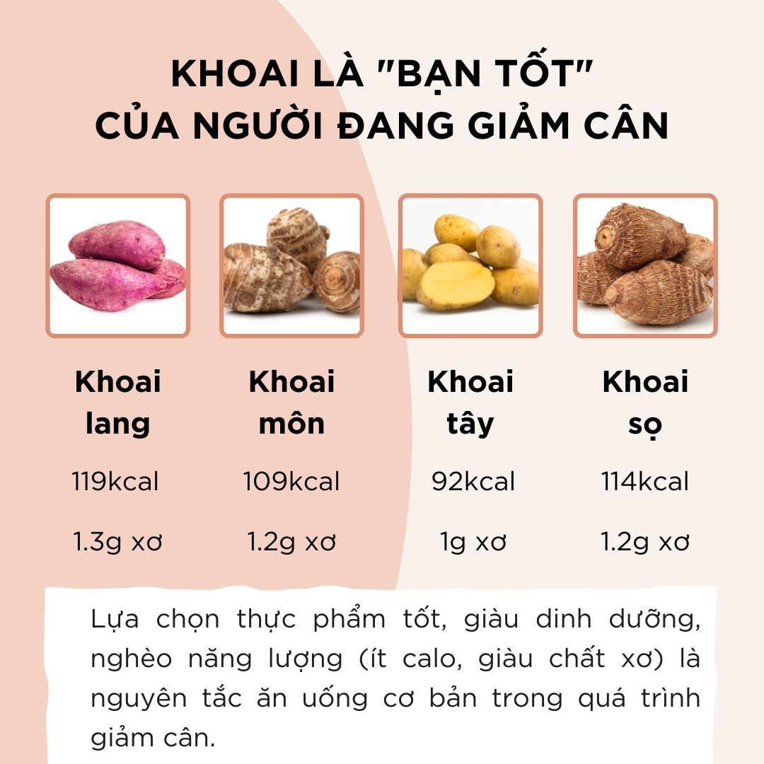 Khoai là "bạn tốt" của người đang giảm cân