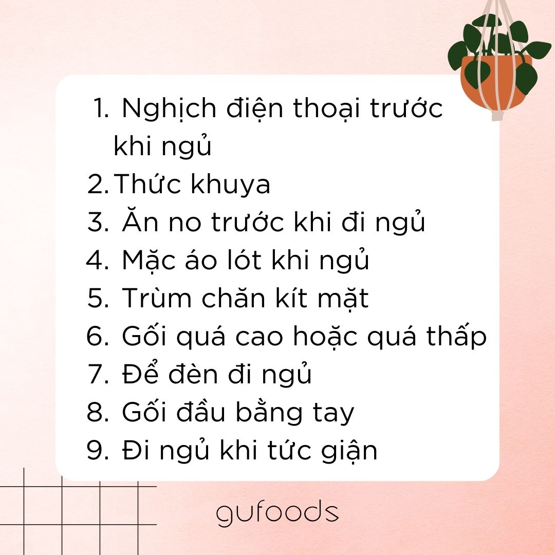 9 thói quen gây hại giấc ngủ bạn thương