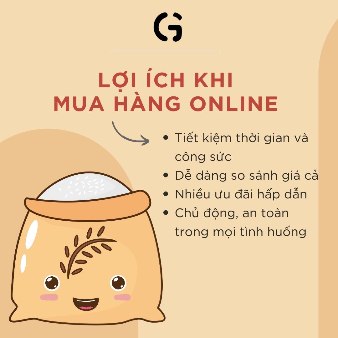 Lợi ích khi mua gạo online tại nhà