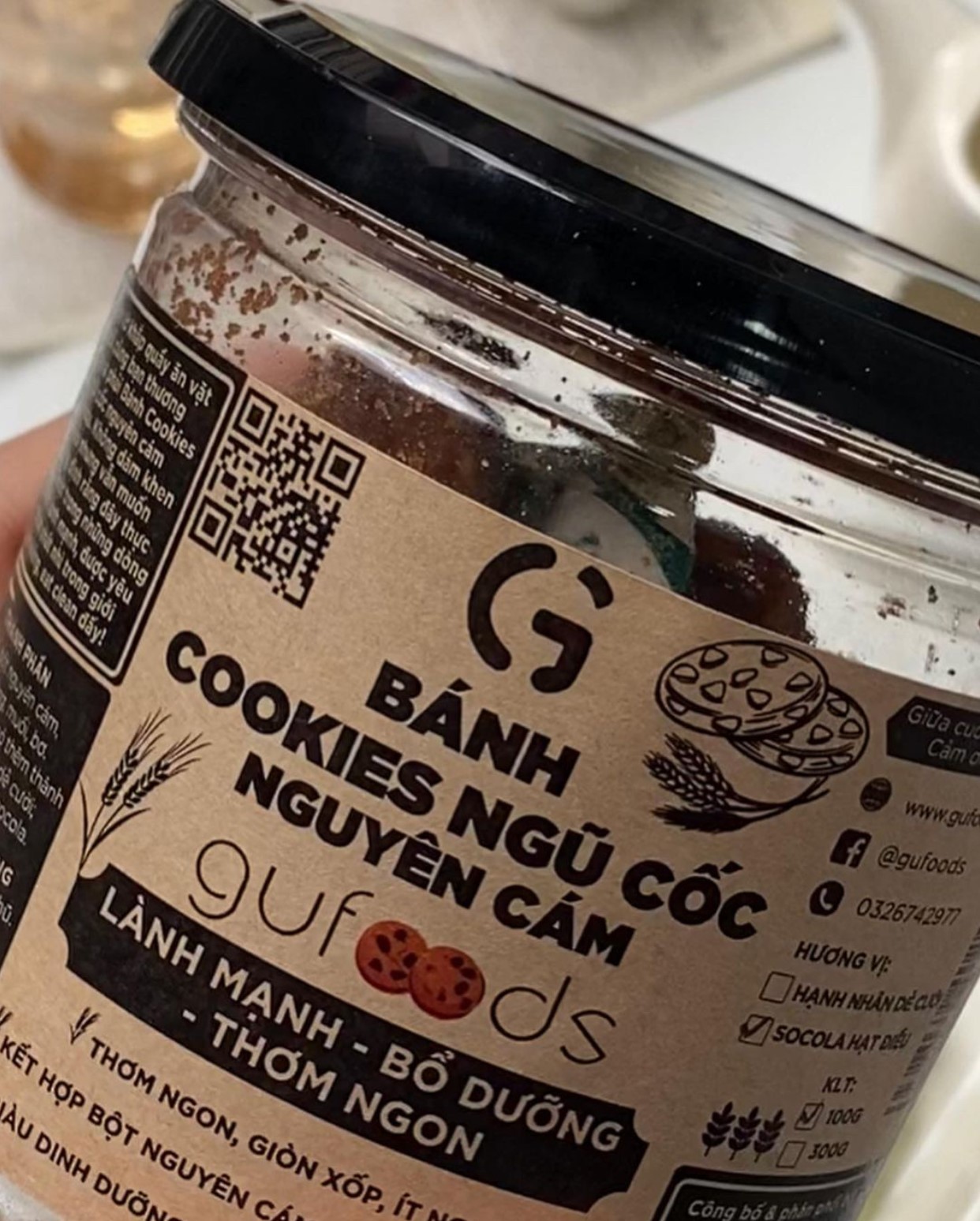 Bánh cookies ngũ cốc nguyên cám GUfoods