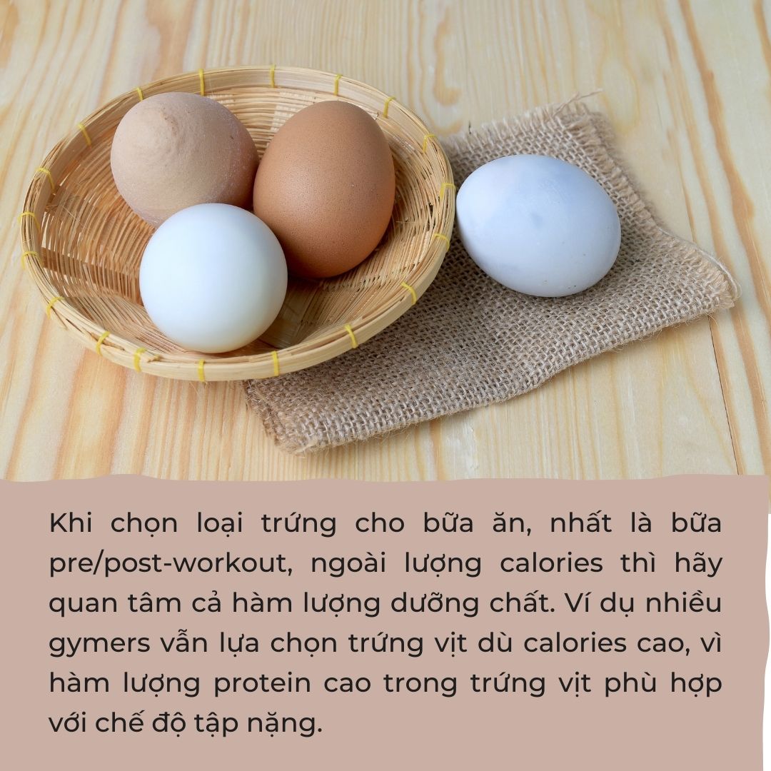 So sánh calo trứng gà và các loại trứng khác