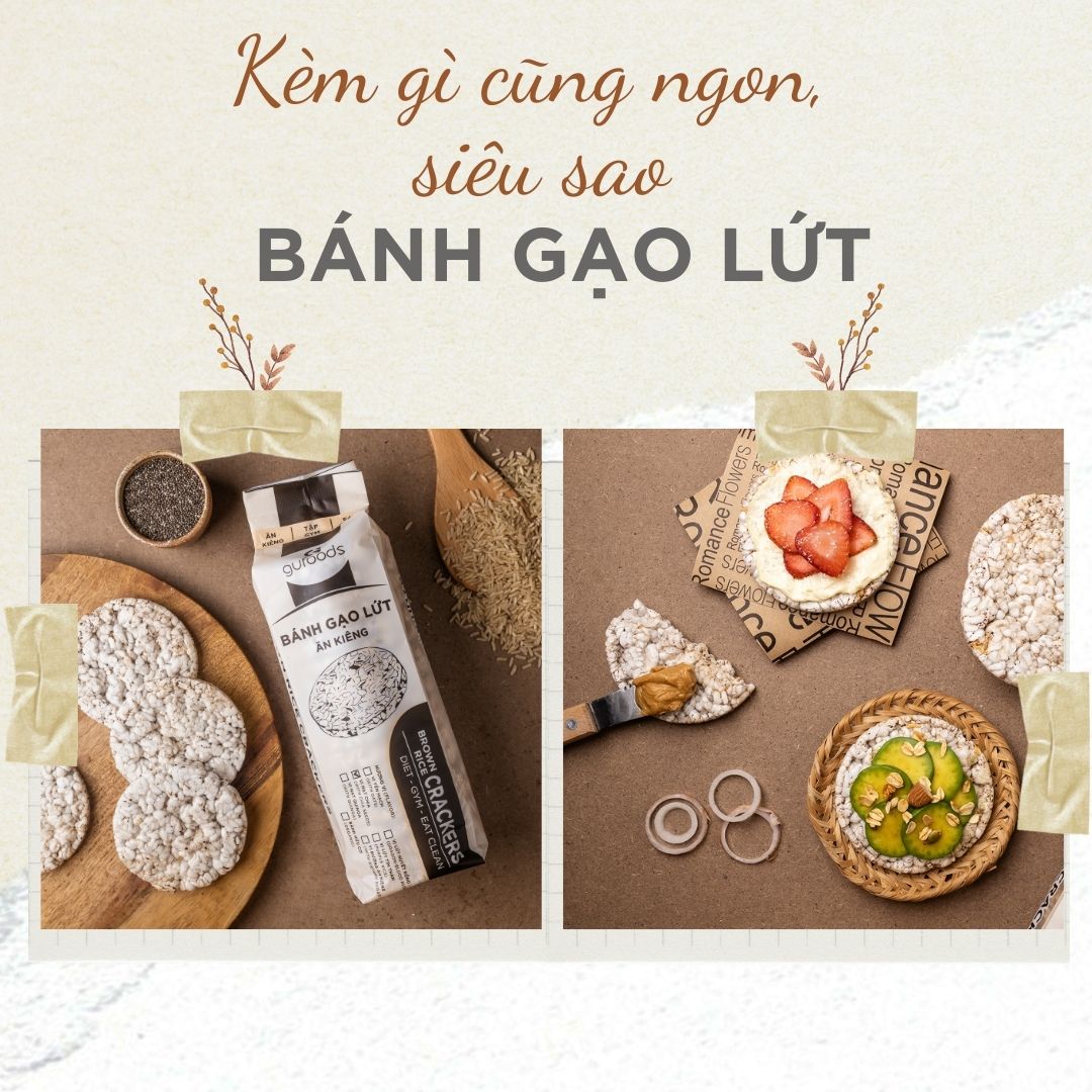 Bánh ăn kiêng gạo lứt GUfoods