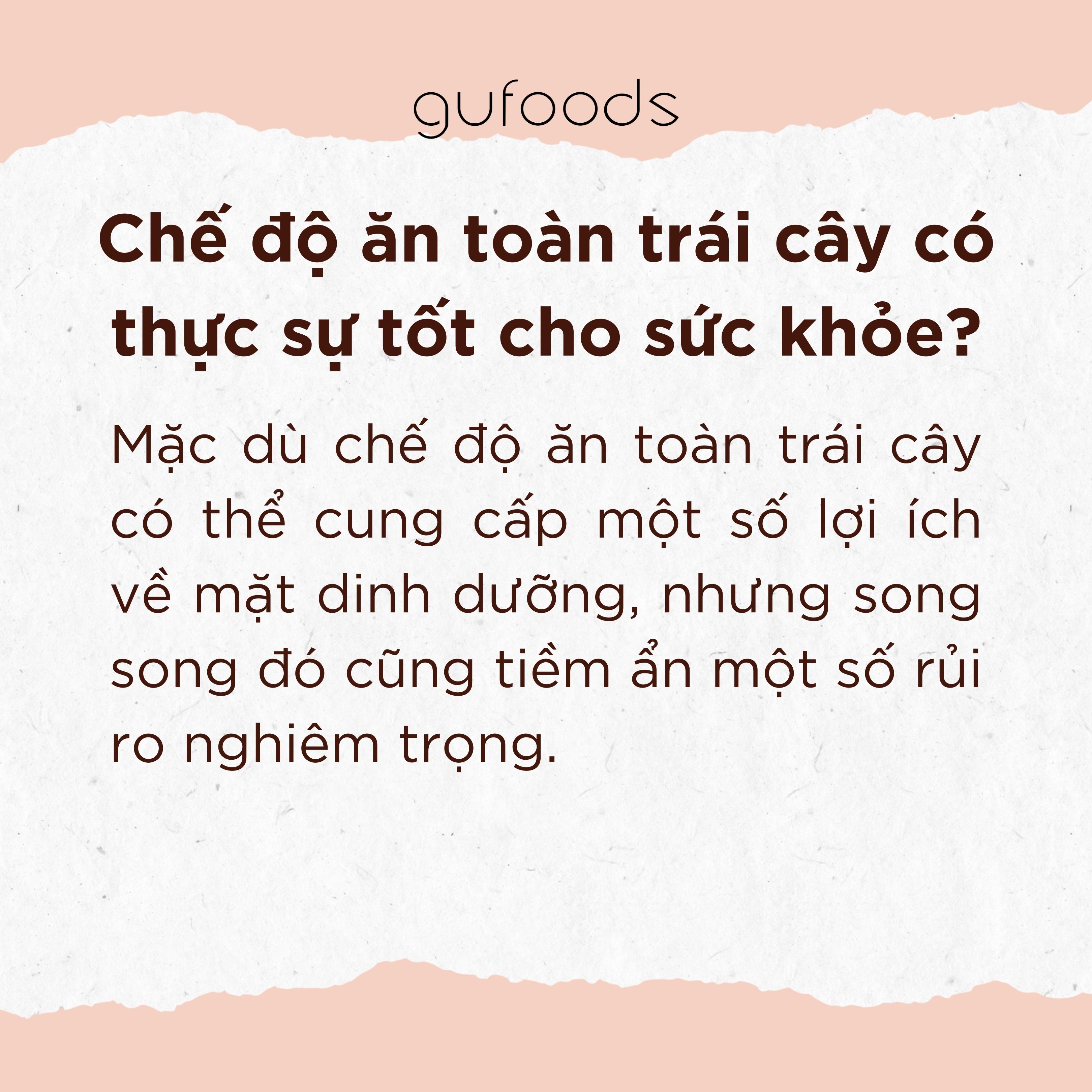 Có nên áp dụng chế độ ăn toàn trái cây để giảm cân?