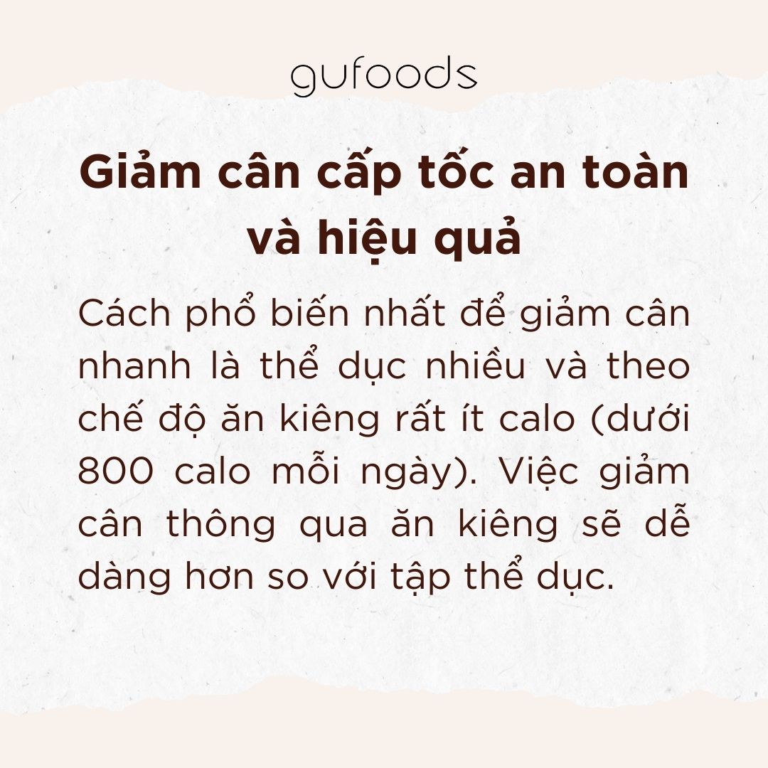 Giảm cân cấp tốc có nhanh như lời đồn?