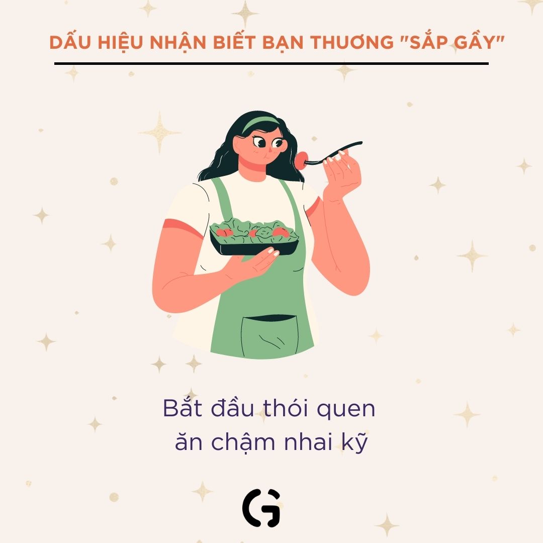 Dấu hiệu chứng tỏ bạn thương " sắp gầy" rồi đó!!!