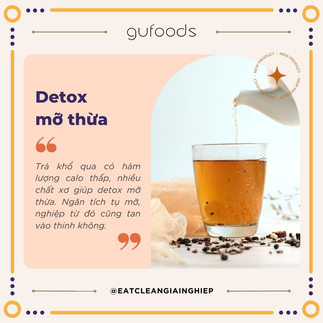 Trà gạo lứt vị khổ qua
