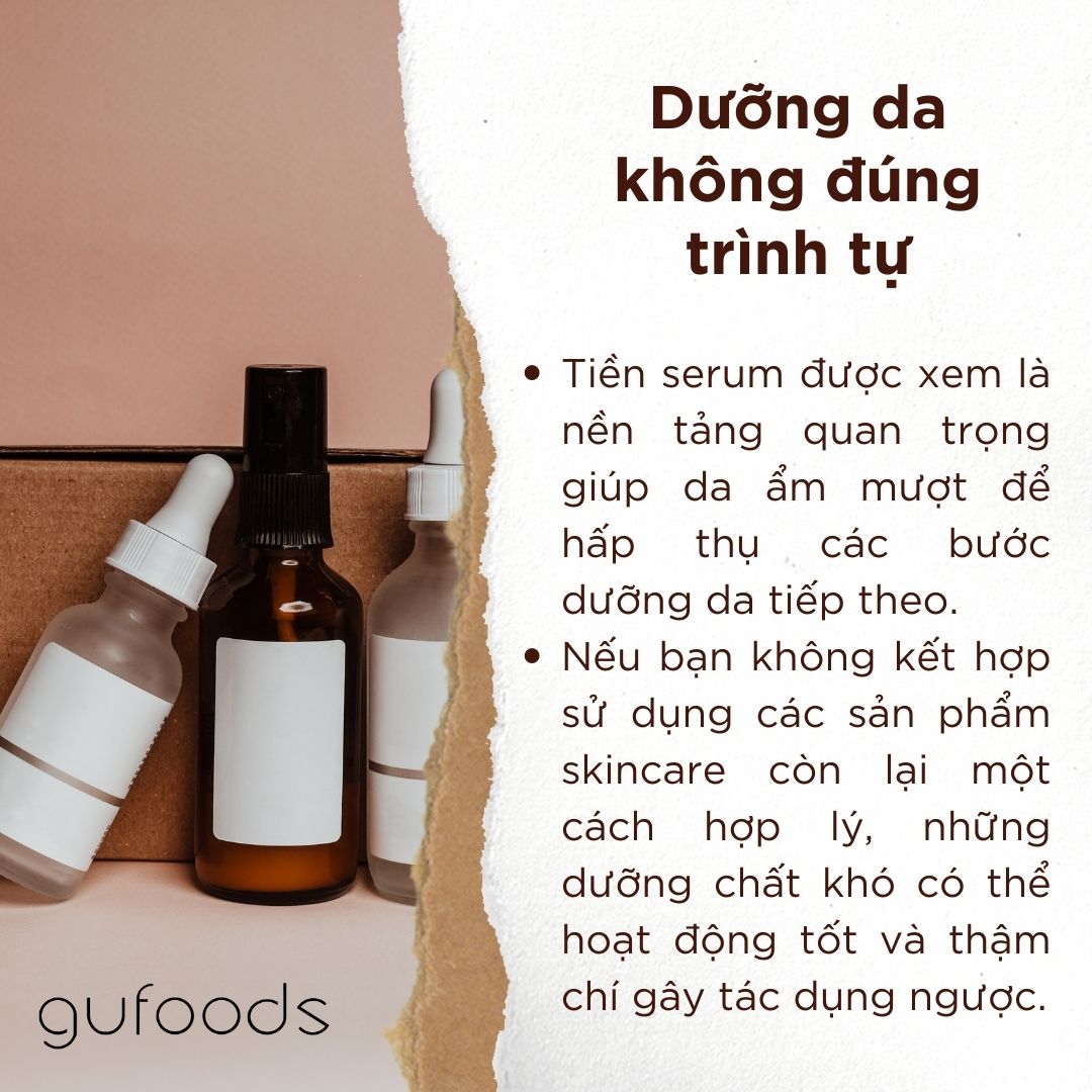 Cùng GU chăm da - Tất tần tật những sai lầm khi dùng first serum