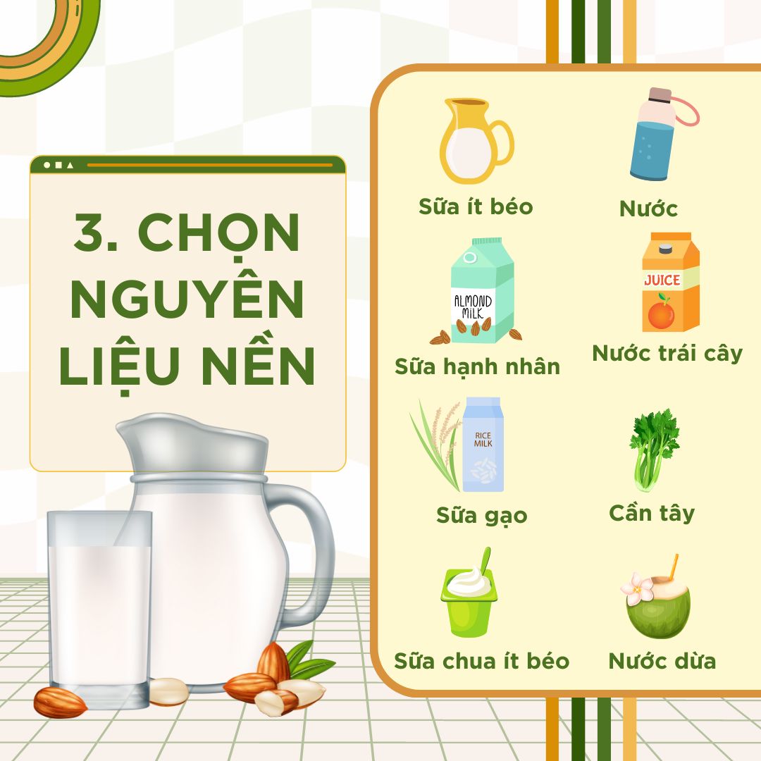 5 bước build công thức smoothie nhanh gọn trong một cái chớp mắt