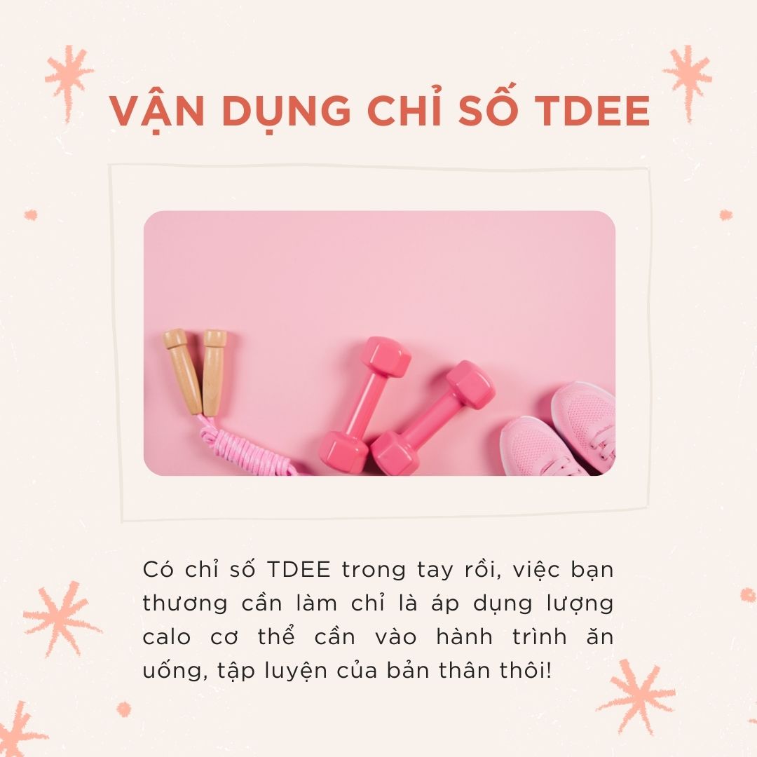 Vận dụng chỉ sổ TDEE