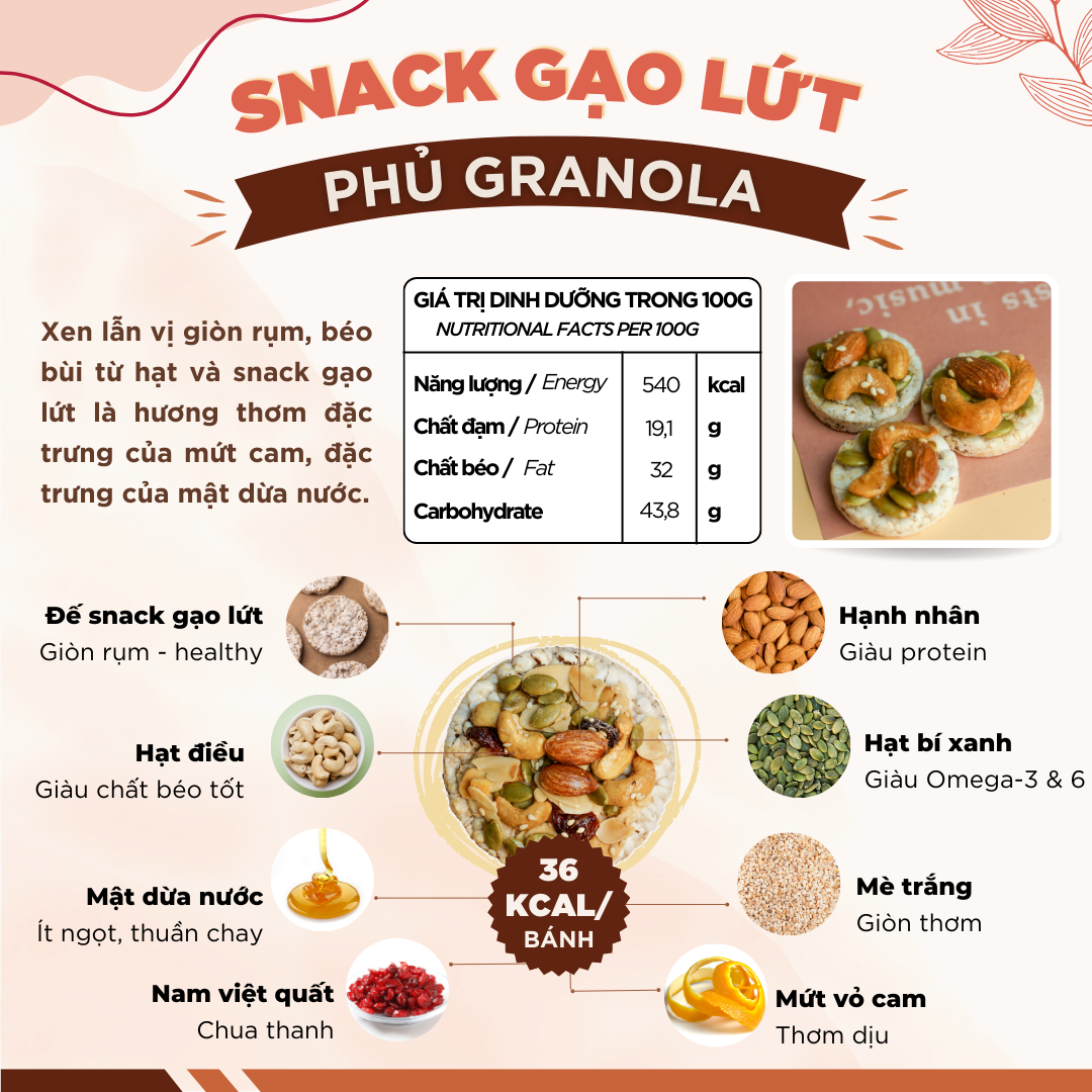 Snack GL nướng mật dừa Gufoods