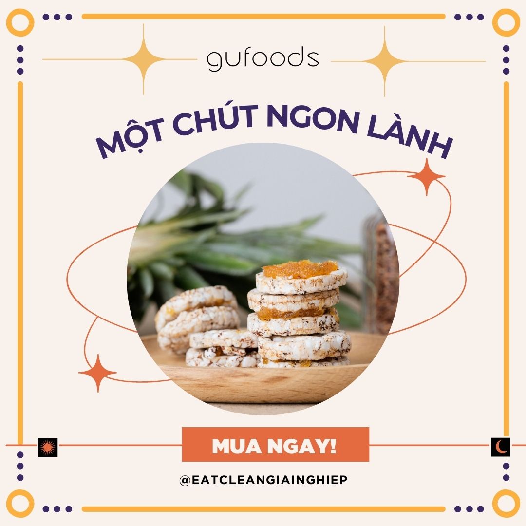 Bánh gạo lứt kẹp thơm