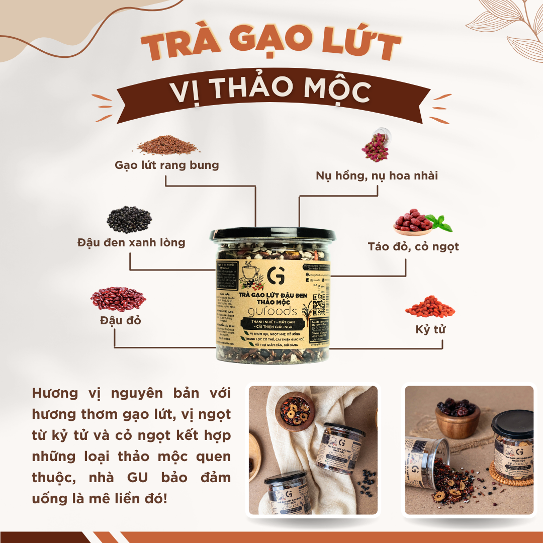 Trà GL đậu đen vị Bạc hà