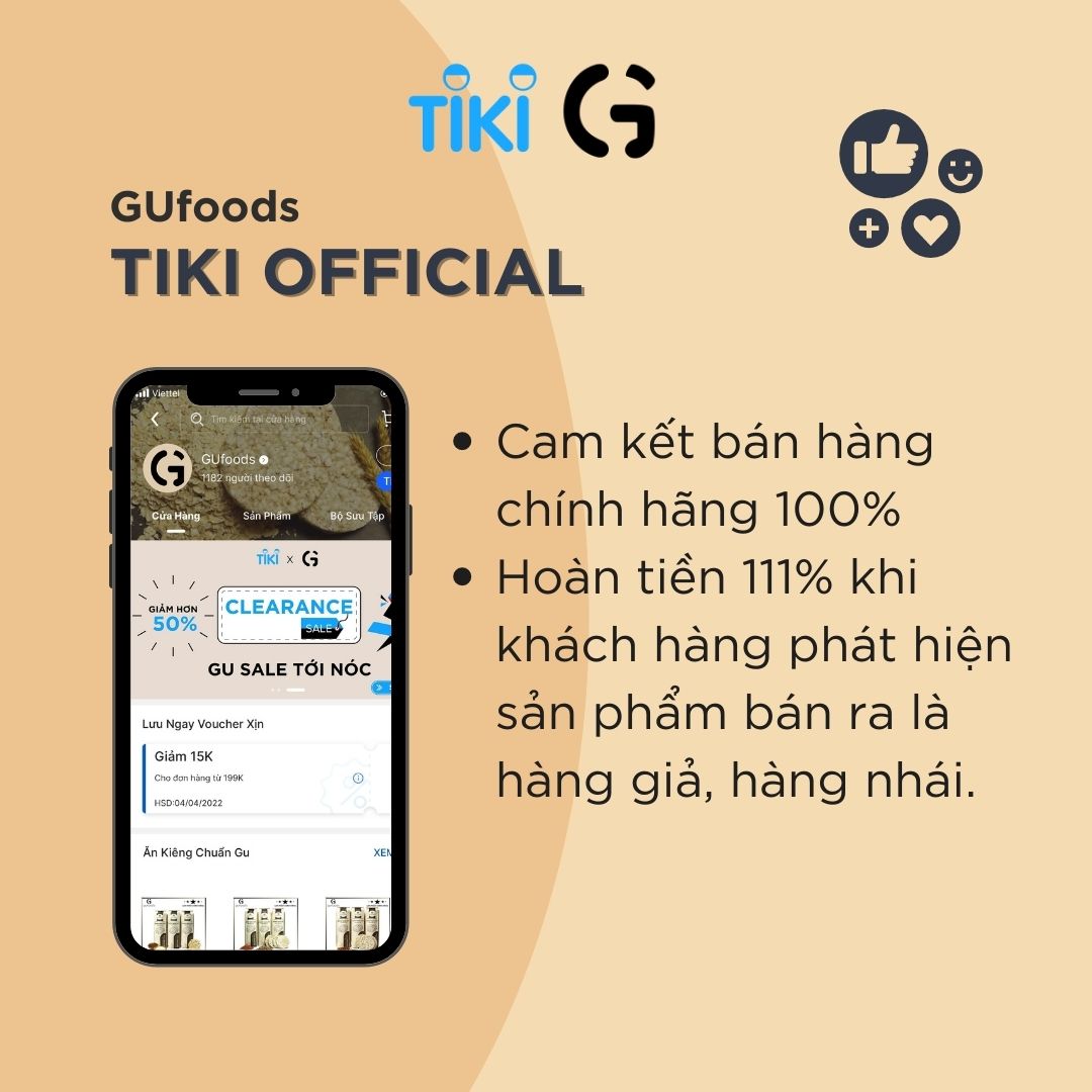 Mua sản phẩm chính hãng của GUfoods ở Tiki Official