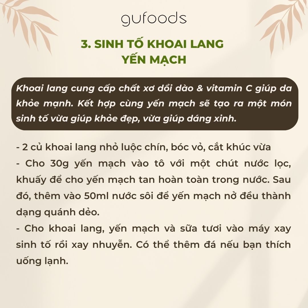 Sinh tố yến mạch giảm cân hiệu quả