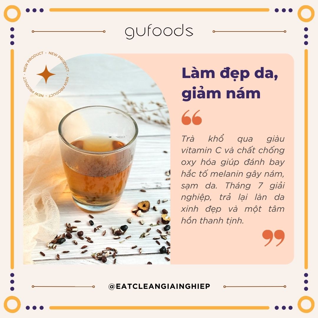 Trà gạo lứt vị khổ qua