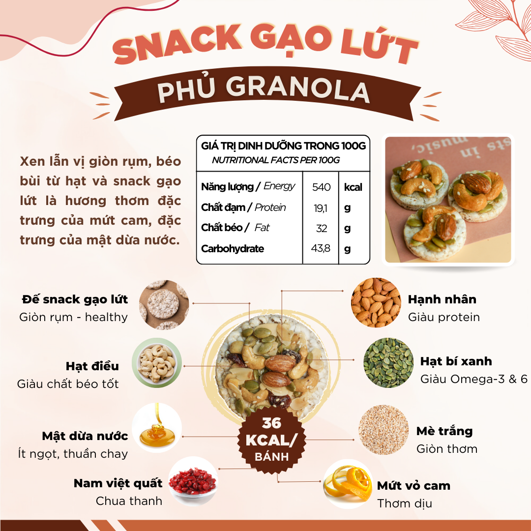 Snack phủ mè hạt chia