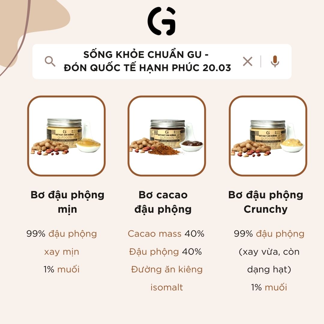 Nutrion của những món sống khỏe chuẩn GU