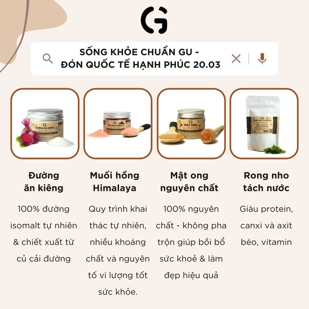 Nutrion của những món sống khỏe chuẩn GU
