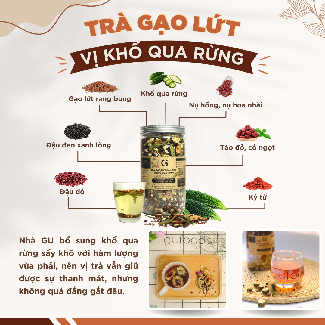 Trà GL đậu đen vị Bạc hà