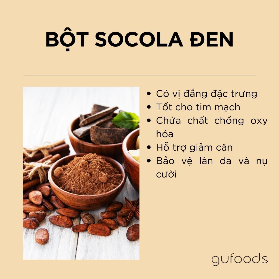 Bột socola đen GUfoods